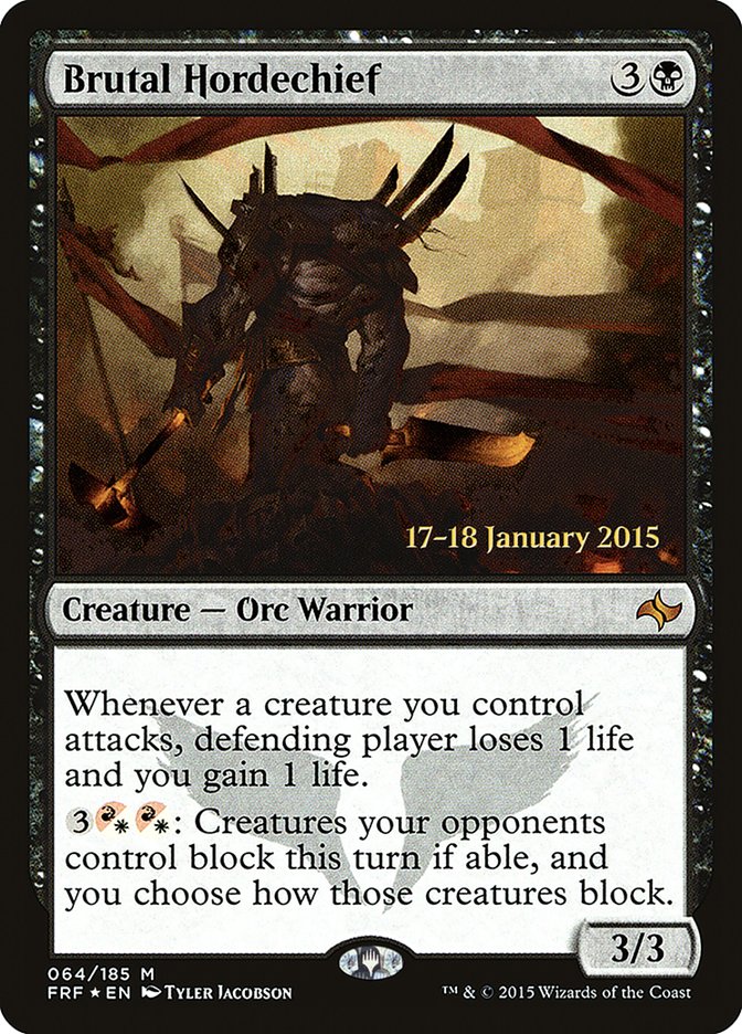 Brutal Hordechief [Fate Reforged Prerelease Promos] | Gear Gaming Bentonville