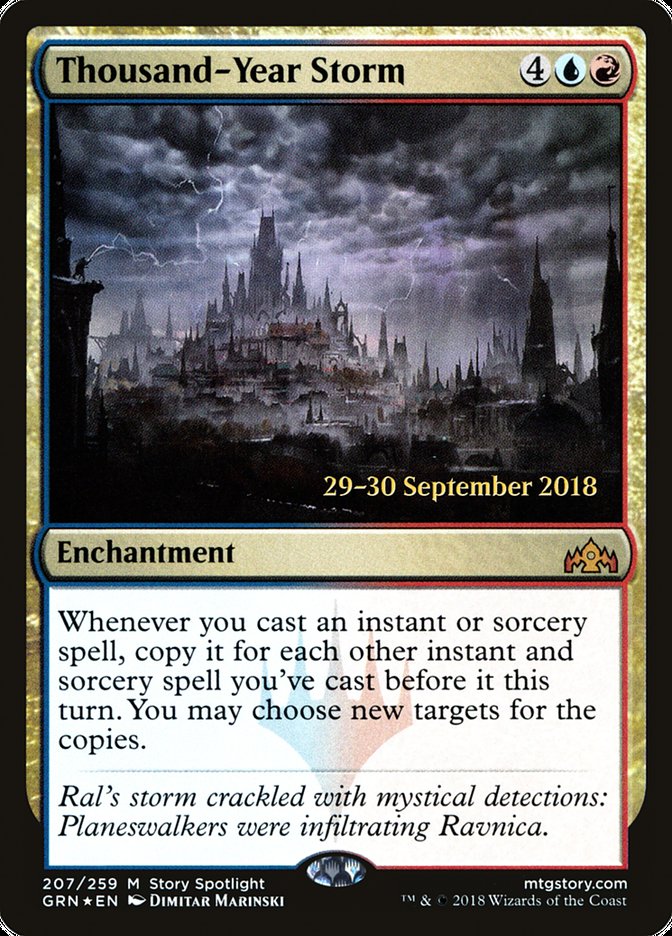Thousand-Year Storm [Guilds of Ravnica Prerelease Promos] | Gear Gaming Bentonville