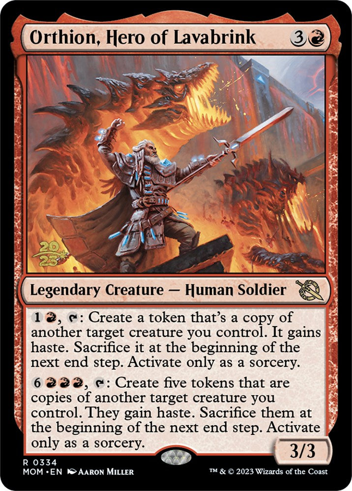 Orthion, Hero of Lavabrink [March of the Machine Prerelease Promos] | Gear Gaming Bentonville