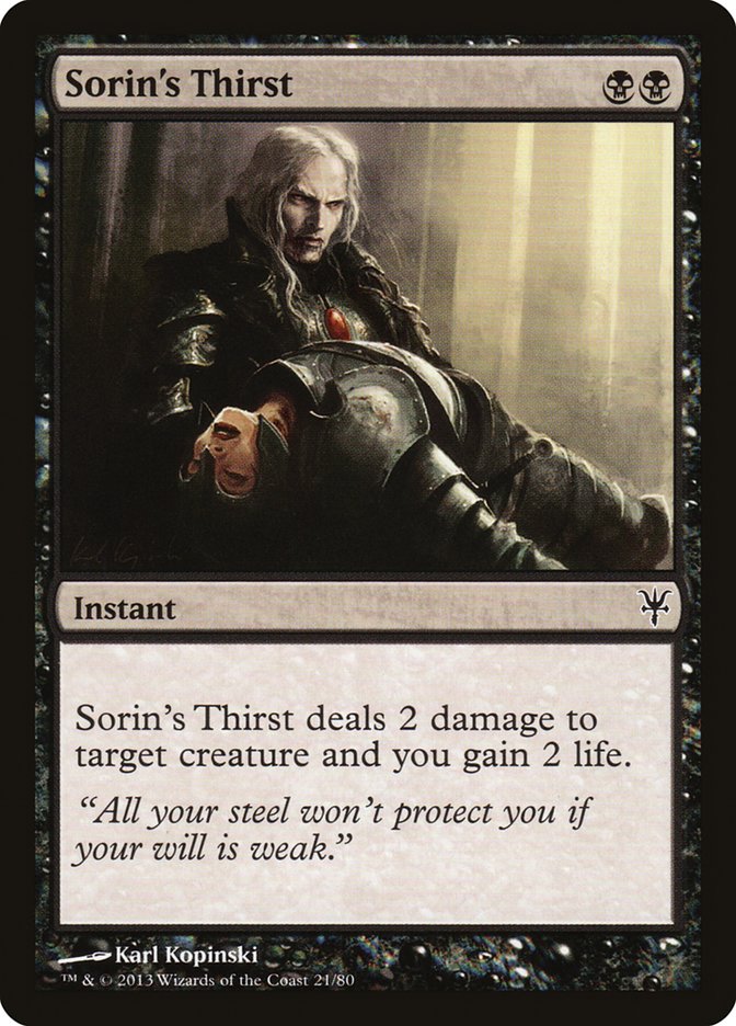 Sorin's Thirst [Duel Decks: Sorin vs. Tibalt] | Gear Gaming Bentonville