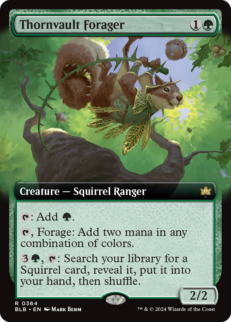 Thornvault Forager (Extended Art) [Bloomburrow] | Gear Gaming Bentonville