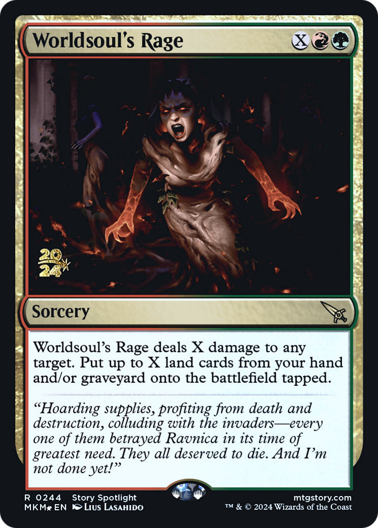 Worldsoul's Rage [Murders at Karlov Manor Prerelease Promos] | Gear Gaming Bentonville