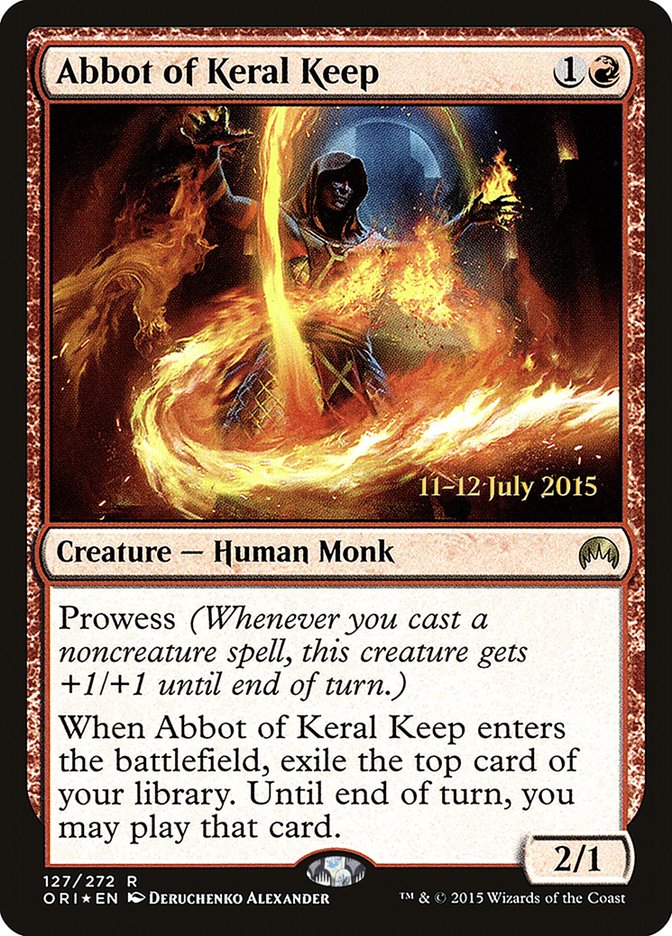Abbot of Keral Keep [Magic Origins Prerelease Promos] | Gear Gaming Bentonville