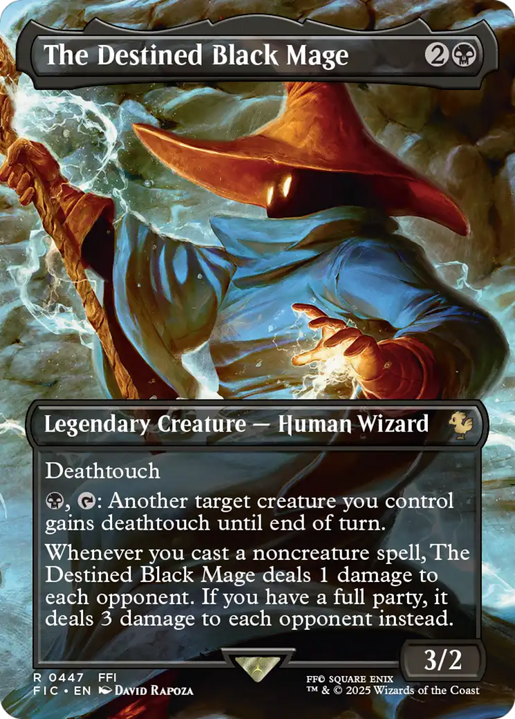 The Destined Black Mage (Borderless) [FINAL FANTASY Commander] | Gear Gaming Bentonville