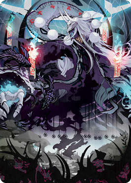 Echo of Death's Wail Art Card [Kamigawa: Neon Dynasty Art Series] | Gear Gaming Bentonville