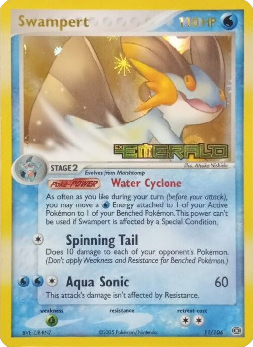 Swampert (11/106) (Stamped) [EX: Emerald] | Gear Gaming Bentonville