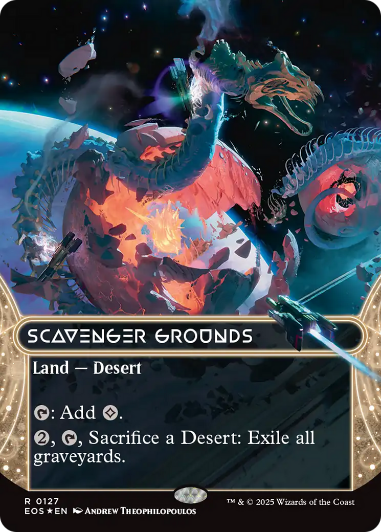 Scavenger Grounds (0127) (Borderless) (Galaxy Foil) [Edge of Eternities: Stellar Sights] | Gear Gaming Bentonville
