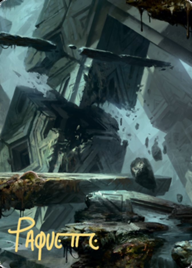 Swamp 3 Art Card (Gold-Stamped Signature) [Zendikar Rising Art Series] | Gear Gaming Bentonville