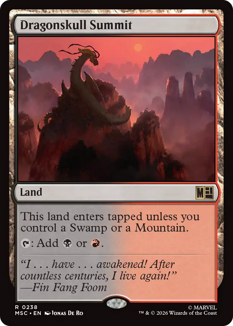 Dragonskull Summit (Surge Foil) [Marvel Super Heroes Commander] | Gear Gaming Bentonville