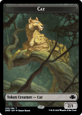 Zombie // Cat (003) Double-Sided Token [Dominaria Remastered Tokens] | Gear Gaming Bentonville