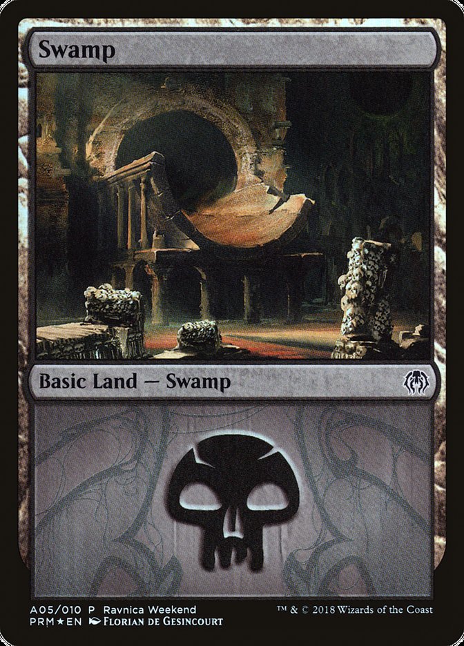 Swamp (A05) [Ravnica Allegiance Ravnica Weekend] | Gear Gaming Bentonville