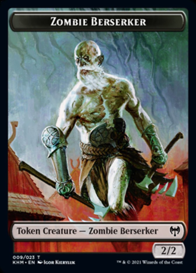 Zombie Berserker Token [Kaldheim Tokens] | Gear Gaming Bentonville