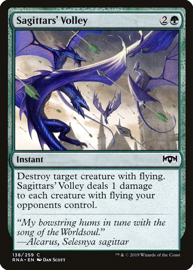 Sagittars' Volley [Ravnica Allegiance] | Gear Gaming Bentonville