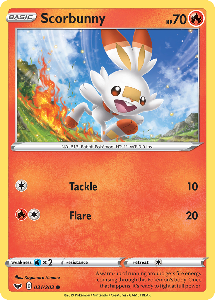 Scorbunny (031/202) [Sword & Shield: Base Set] | Gear Gaming Bentonville