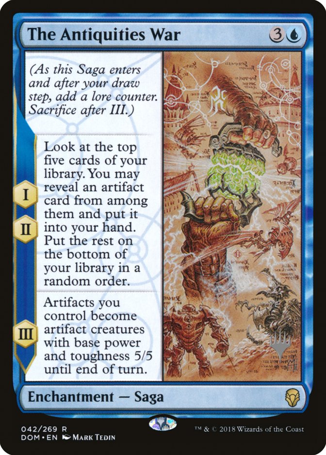 The Antiquities War (Promo Pack) [Dominaria Promos] | Gear Gaming Bentonville
