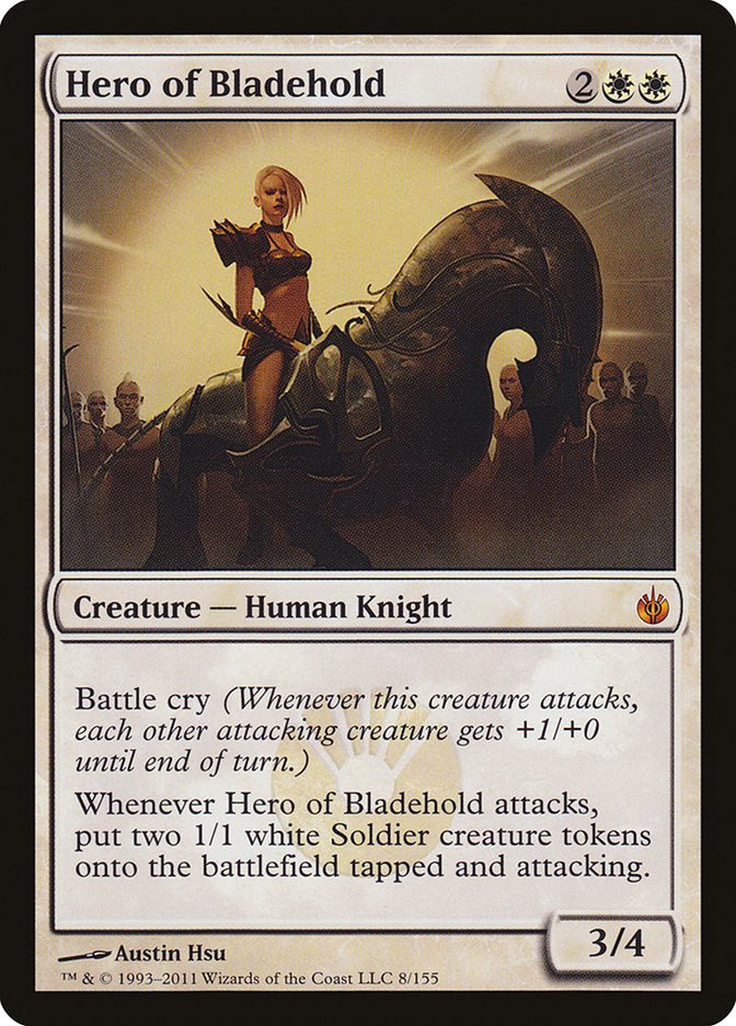 Hero of Bladehold (Oversized) [Oversize Cards] | Gear Gaming Bentonville