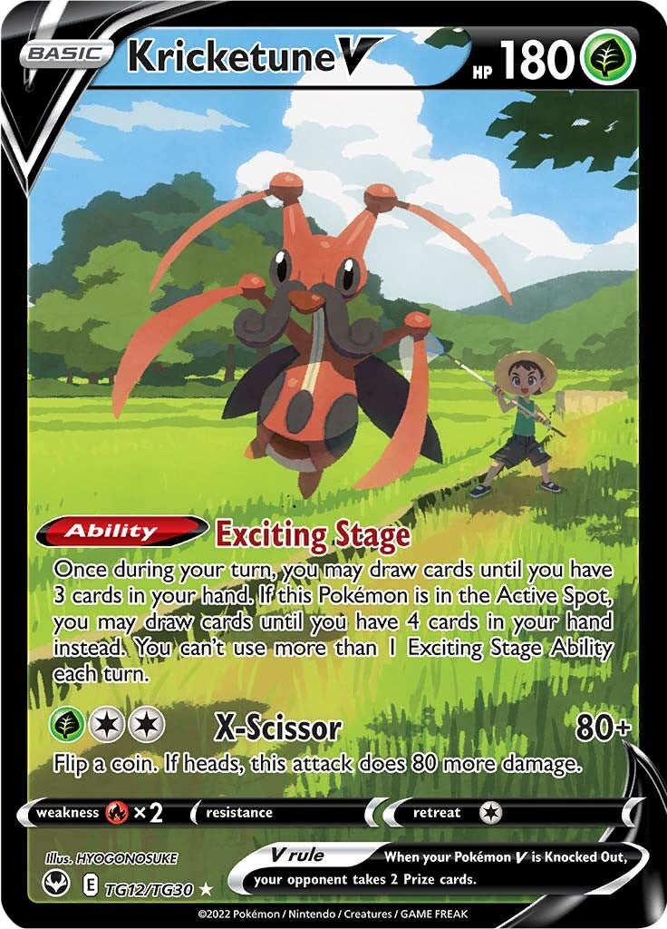 Kricketune V (TG12/TG30) [Sword & Shield: Silver Tempest] | Gear Gaming Bentonville