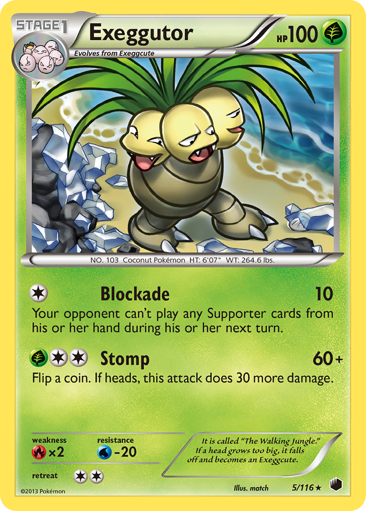 Exeggutor (5/116) [Black & White: Plasma Freeze] | Gear Gaming Bentonville