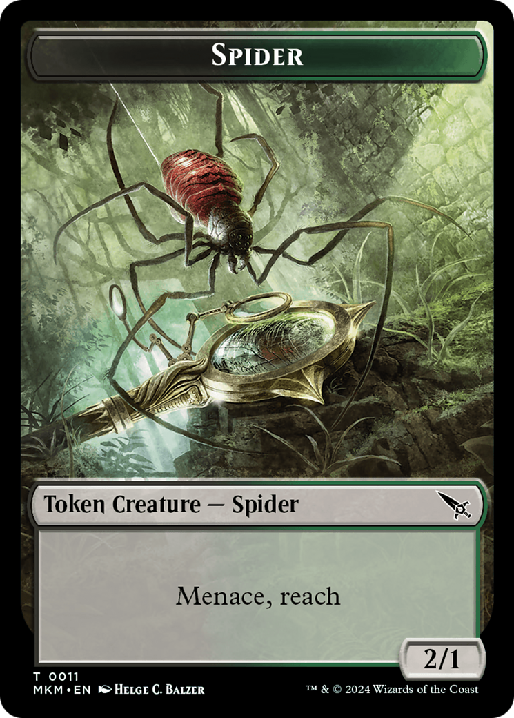 Spider Token [Murders at Karlov Manor Tokens] | Gear Gaming Bentonville