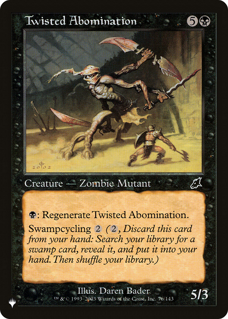 Twisted Abomination [The List Reprints] | Gear Gaming Bentonville