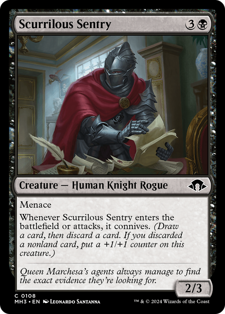 Scurrilous Sentry [Modern Horizons 3] | Gear Gaming Bentonville