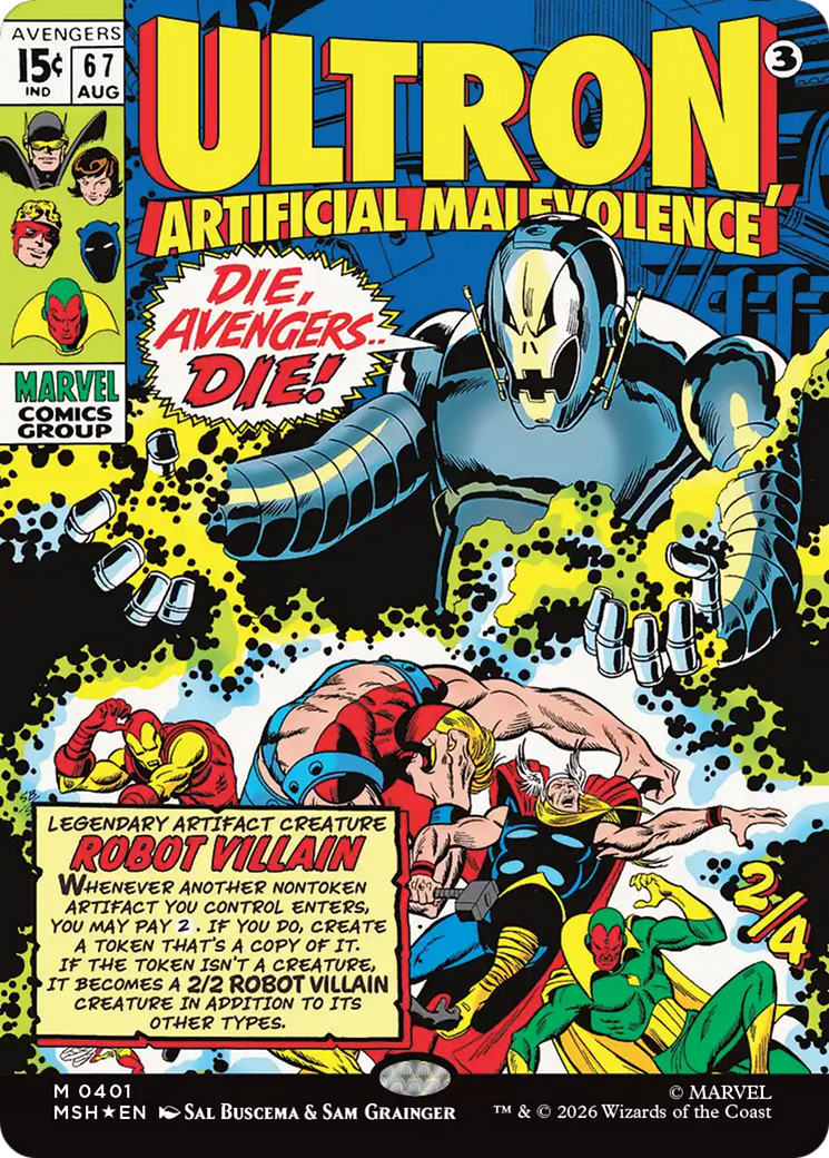 Ultron, Artificial Malevolence (Borderless) (0401) [Marvel Super Heroes] | Gear Gaming Bentonville