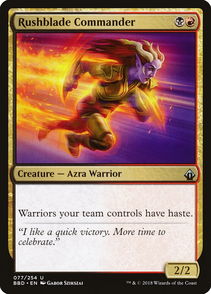 Rushblade Commander [Battlebond] | Gear Gaming Bentonville