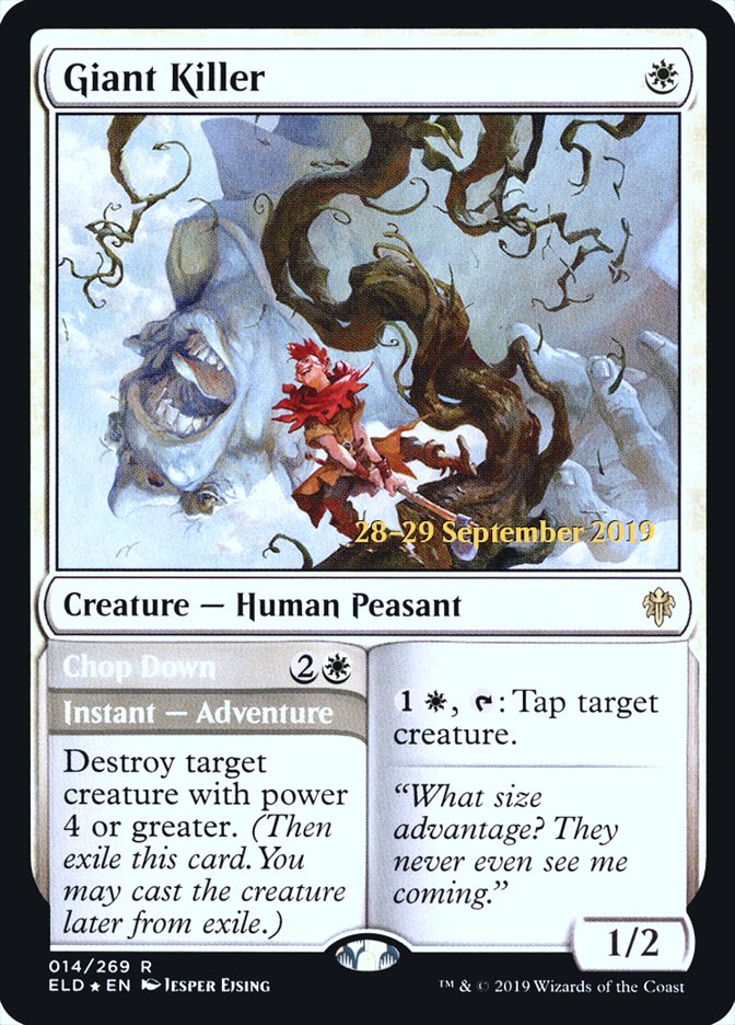 Giant Killer // Chop Down [Throne of Eldraine Prerelease Promos] | Gear Gaming Bentonville