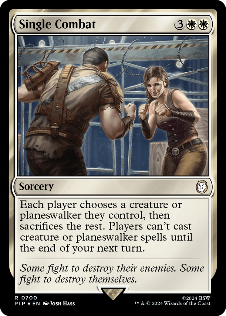 Single Combat (Surge Foil) [Fallout] | Gear Gaming Bentonville
