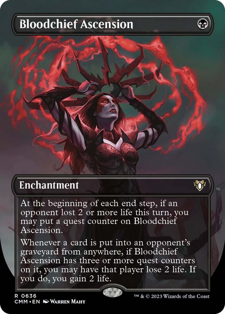 Bloodchief Ascension (Borderless Alternate Art) [Commander Masters] | Gear Gaming Bentonville