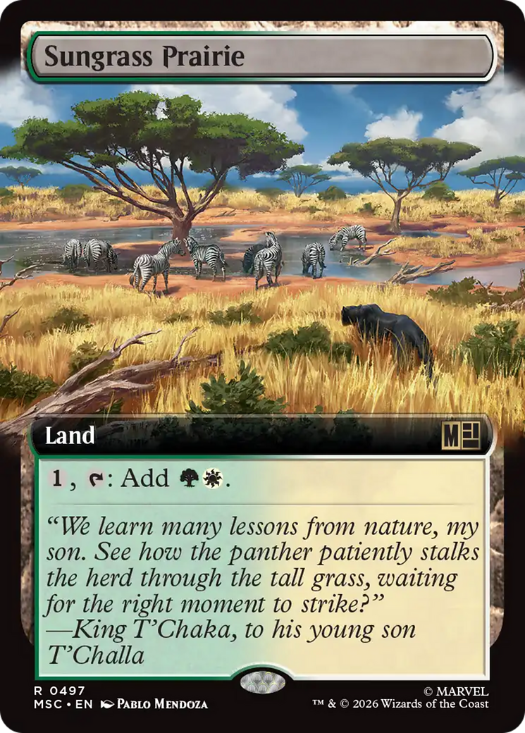 Sungrass Prairie (Extended Art) [Marvel Super Heroes Commander] | Gear Gaming Bentonville