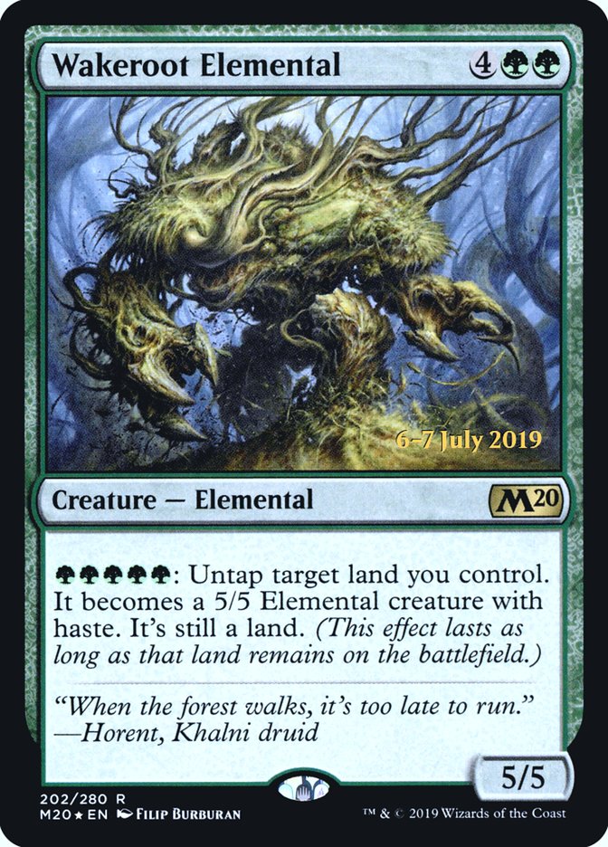 Wakeroot Elemental [Core Set 2020 Prerelease Promos] | Gear Gaming Bentonville