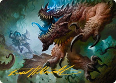Basilisk Art Card (Gold-Stamped Signature) [Dungeons & Dragons: Adventures in the Forgotten Realms Art Series] | Gear Gaming Bentonville