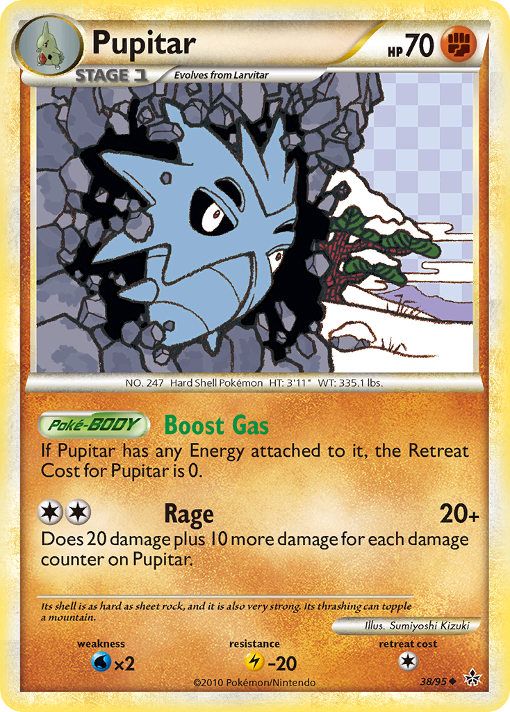 Pupitar (38/95) [HeartGold & SoulSilver: Unleashed] | Gear Gaming Bentonville