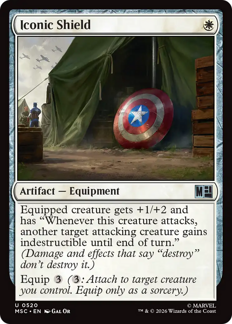 Iconic Shield [Marvel Super Heroes Commander] | Gear Gaming Bentonville