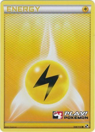 Lightning Energy (108/114) (Play Pokemon Promo) [Black & White: Base Set] | Gear Gaming Bentonville