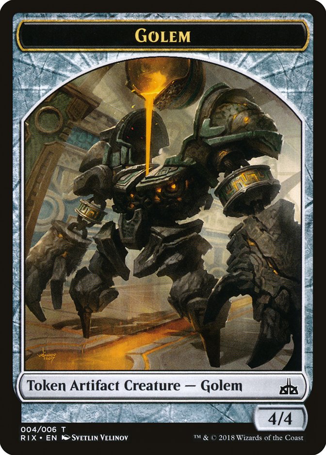 Golem Token [Rivals of Ixalan Tokens] | Gear Gaming Bentonville