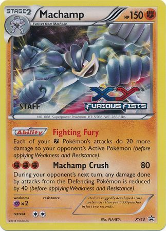 Machamp (XY13) (Staff) [XY: Black Star Promos] | Gear Gaming Bentonville