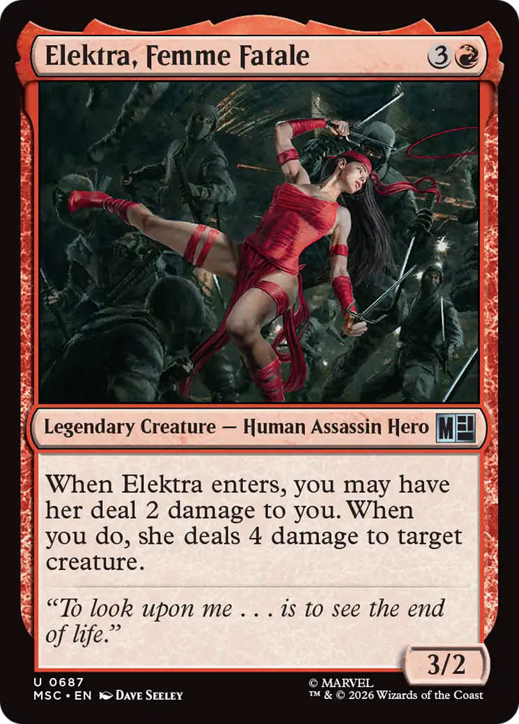 Elektra, Femme Fatale [Marvel Super Heroes Commander] | Gear Gaming Bentonville