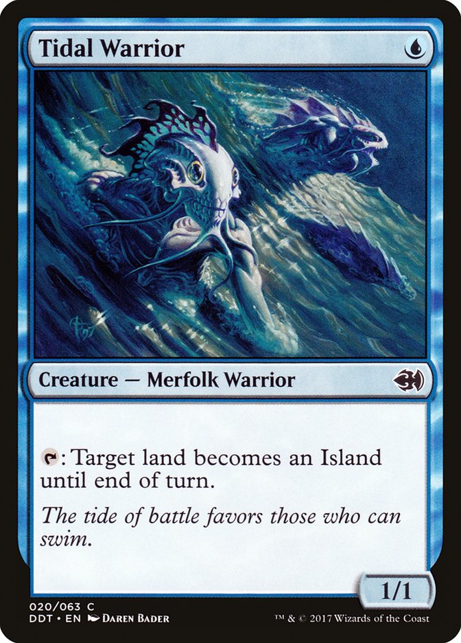 Tidal Warrior [Duel Decks: Merfolk vs. Goblins] | Gear Gaming Bentonville