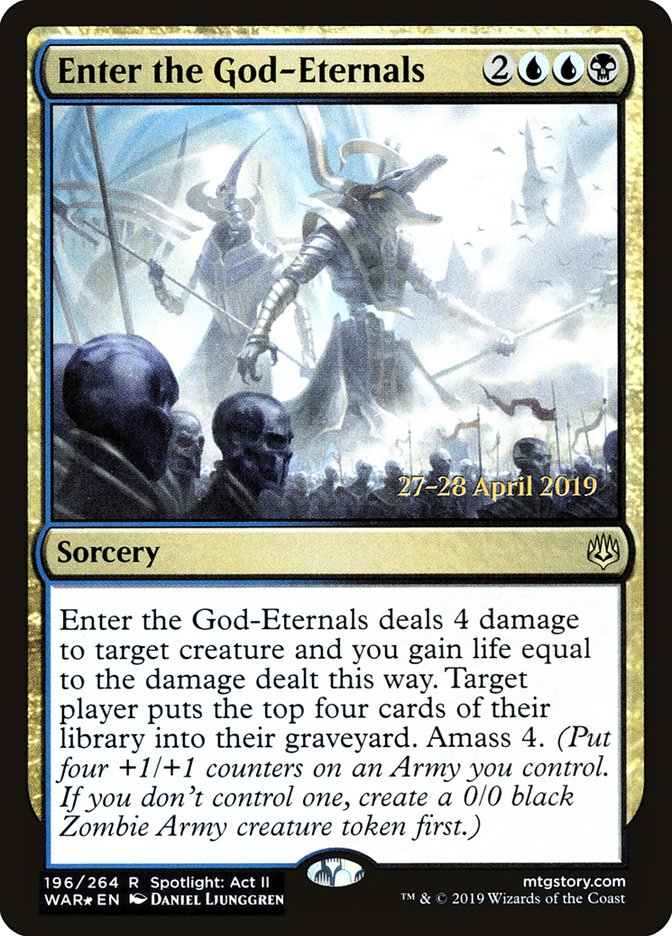 Enter the God-Eternals [War of the Spark Prerelease Promos] | Gear Gaming Bentonville