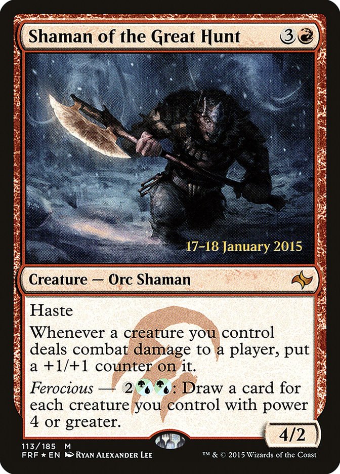 Shaman of the Great Hunt [Fate Reforged Prerelease Promos] | Gear Gaming Bentonville