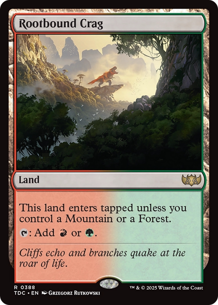 Rootbound Crag [Tarkir: Dragonstorm Commander] | Gear Gaming Bentonville