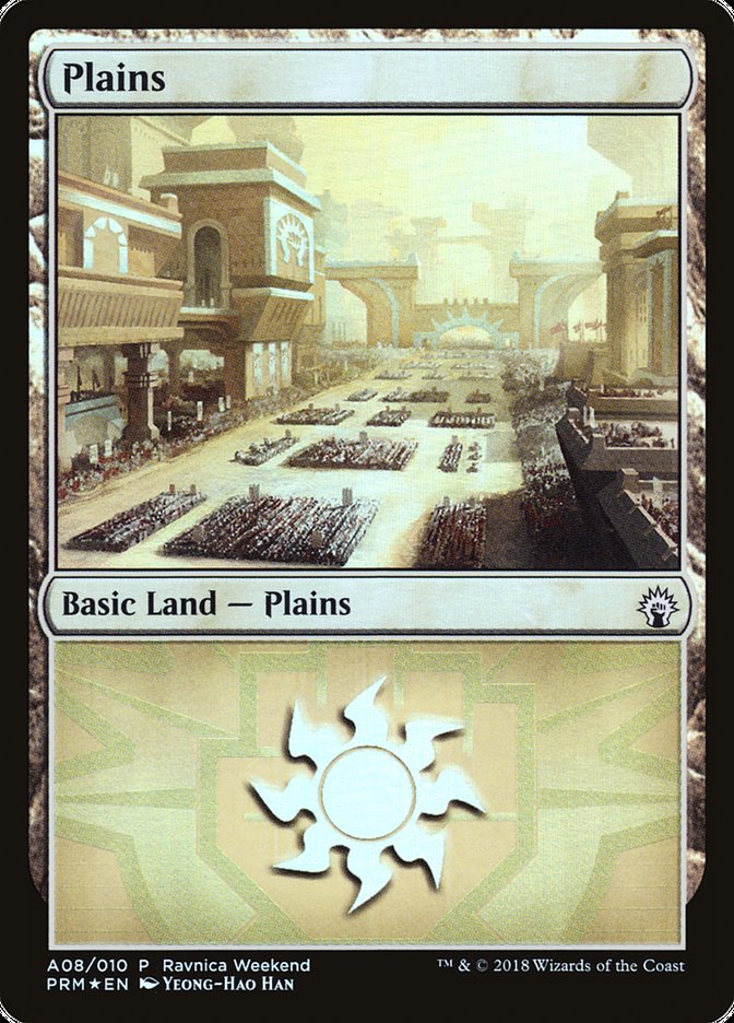 Plains (A08) [Ravnica Allegiance Ravnica Weekend] | Gear Gaming Bentonville