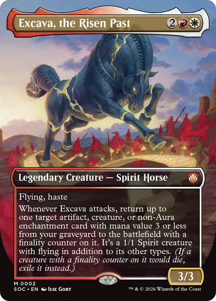 Excava, the Risen Past (Borderless) [Secrets of Strixhaven Commander] | Gear Gaming Bentonville
