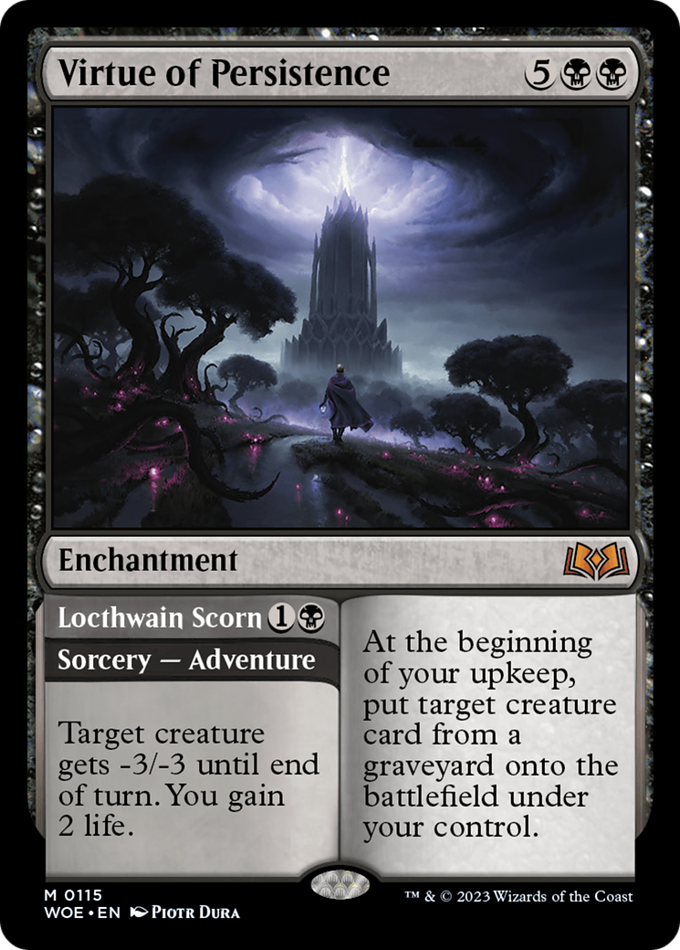 Virtue of Persistence // Locthwain Scorn [Wilds of Eldraine] | Gear Gaming Bentonville