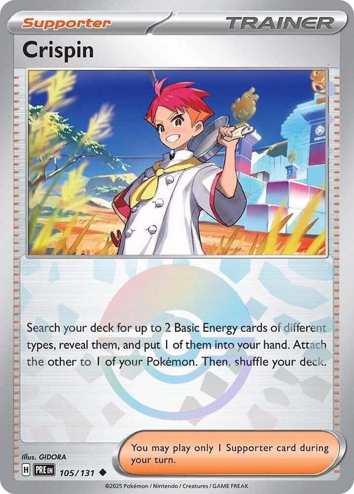 Crispin (105/131) (Poke Ball Pattern) [Scarlet & Violet: Prismatic Evolutions] | Gear Gaming Bentonville