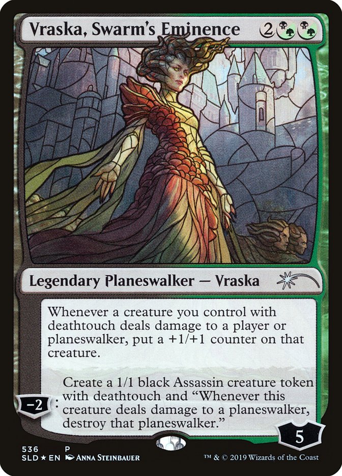 Vraska, Swarm's Eminence (Stained Glass) [Secret Lair Drop Promos] | Gear Gaming Bentonville