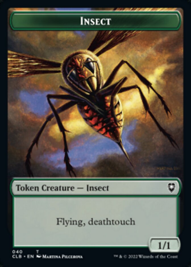 Spider // Insect Double-Sided Token [Commander Legends: Battle for Baldur's Gate Tokens] | Gear Gaming Bentonville