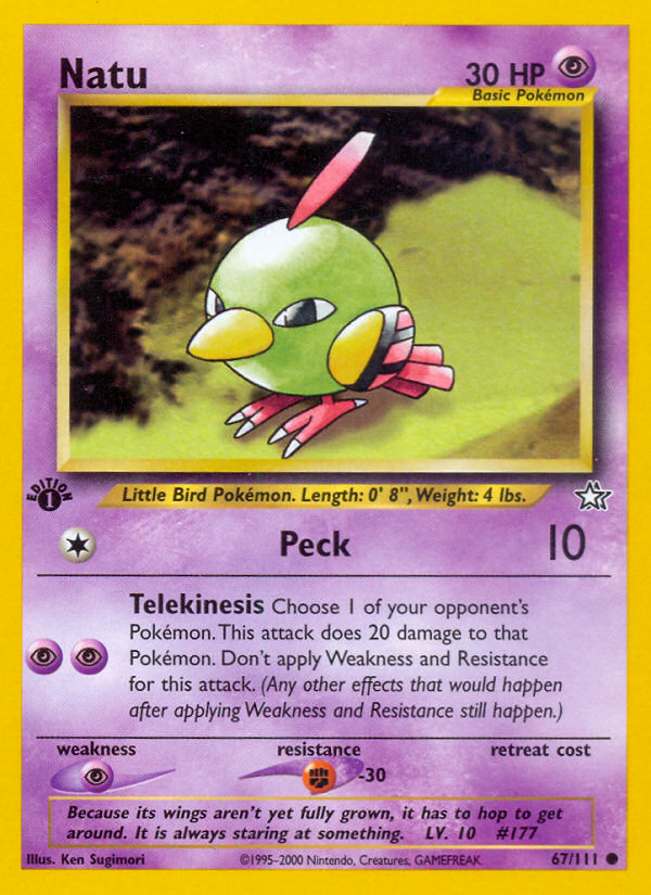 Natu (67/111) [Neo Genesis 1st Edition] | Gear Gaming Bentonville